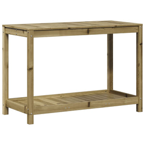 vidaXL Potting Table with Shelf 108x50x75 cm Impregnated Wood Pine