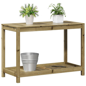 vidaXL Potting Table with Shelf 108x50x75 cm Impregnated Wood Pine