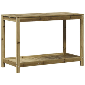 vidaXL Potting Table with Shelf 108x50x75 cm Impregnated Wood Pine