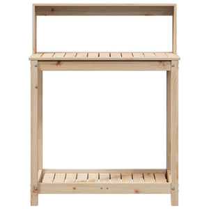 vidaXL Potting Table with Shelves 82.5x50x109.5 cm Solid Wood Pine