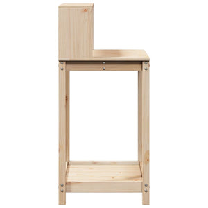 vidaXL Potting Table with Shelves 82.5x50x109.5 cm Solid Wood Pine