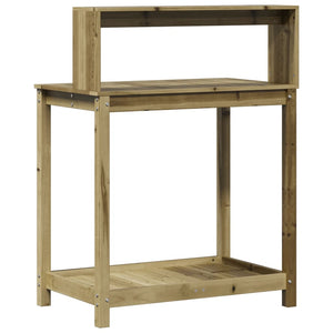 vidaXL Potting Table with Shelves 82.5x50x109.5 cm Impregnated Wood Pine