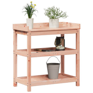 vidaXL Potting Table with Shelves 82.5x45x86.5 cm Solid Wood Douglas