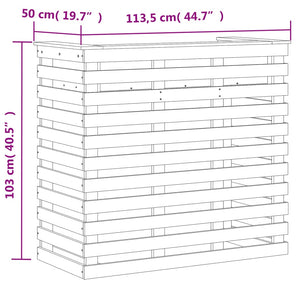 vidaXL Outdoor Bar Table 113.5x50x103 cm Solid Wood Douglas