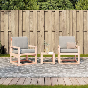 vidaXL 3 Piece Garden Lounge Set Solid Wood Douglas