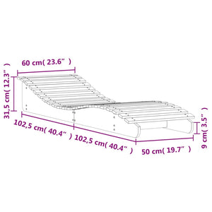 vidaXL Sun Loungers 2 pcs White 205x60x31.5 cm Solid Wood Pine