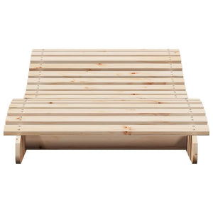 vidaXL Sun Lounger 205x80x31.5 cm Solid Wood Pine