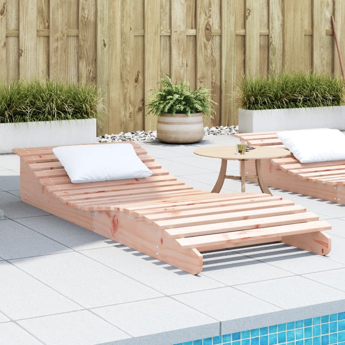 vidaXL Sun Lounger 205x80x31.5 cm Solid Wood Douglas