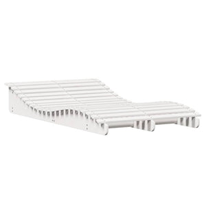 vidaXL Sun Lounger White 205x110x31.5 cm Solid Wood Pine