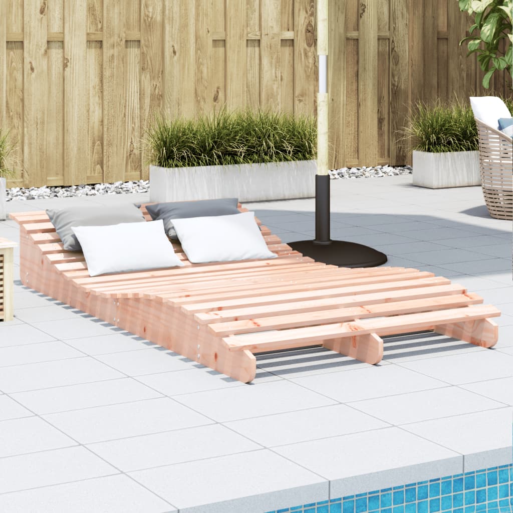 vidaXL Sun Lounger 205x110x31.5 cm Solid Wood Douglas