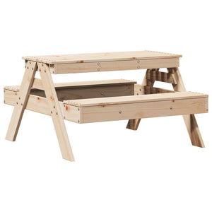 vidaXL Picnic Table for Kids 88x97x52 cm Solid Wood Pine