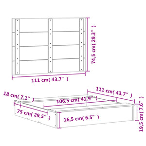 vidaXL Sandpit with Cover 111x111x19.5 cm Solid Wood Douglas