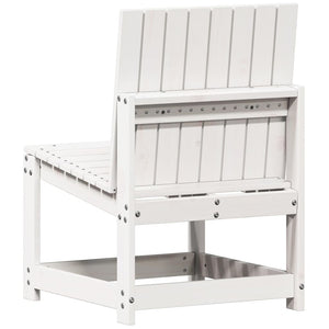 vidaXL Garden Chair White 50.5x55x77 cm Solid Wood Pine