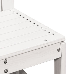 vidaXL Garden Chair White 50.5x55x77 cm Solid Wood Pine