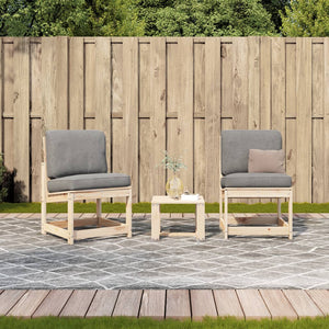 vidaXL 3 Piece Garden Lounge Set Solid Wood Pine