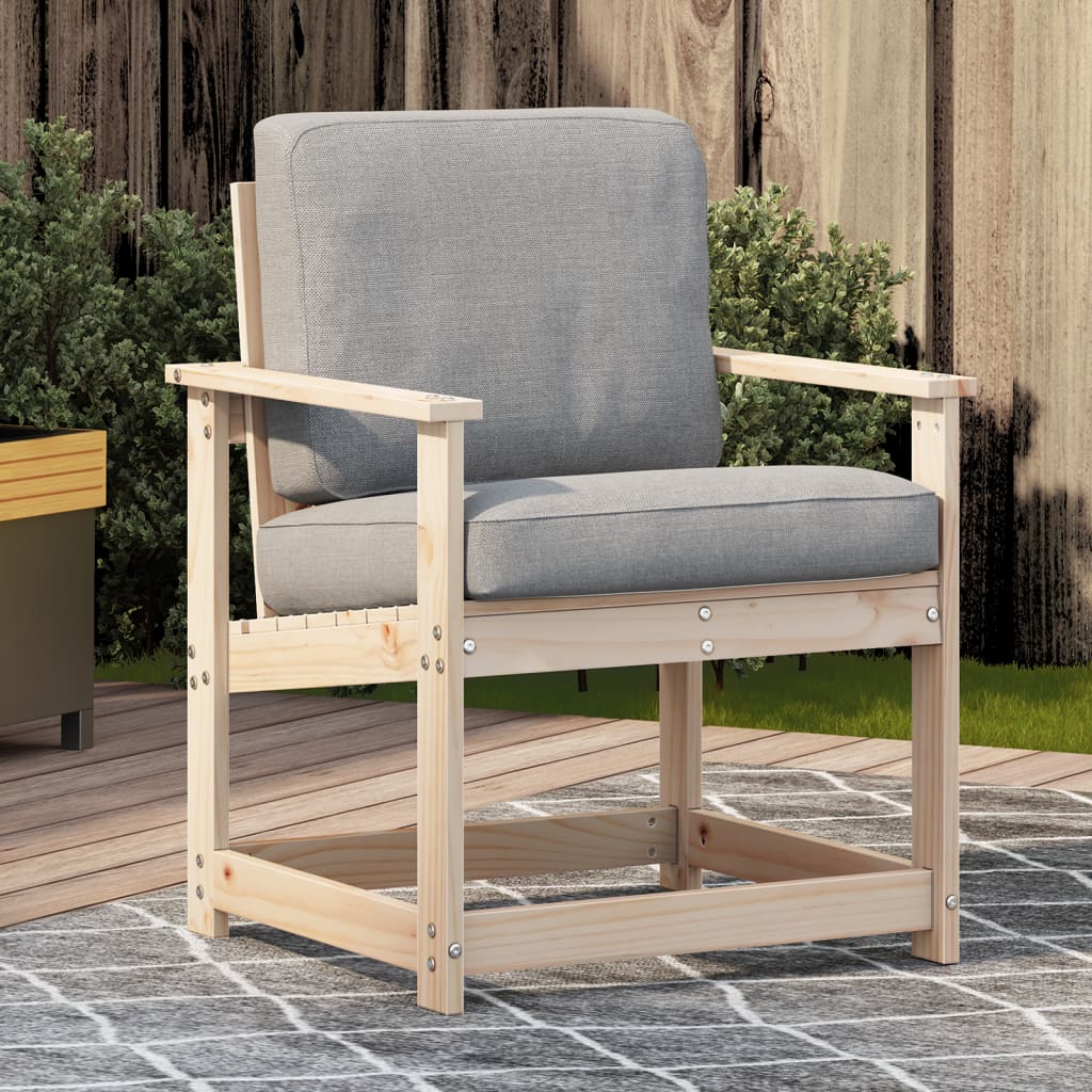 vidaXL Garden Chair 62x56x77 cm Solid Wood Pine