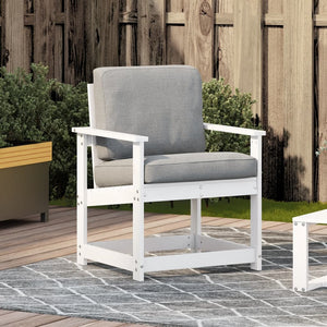 vidaXL Garden Chair White 62x56x77 cm Solid Wood Pine