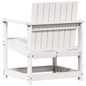 vidaXL Garden Chair White 62x56x77 cm Solid Wood Pine