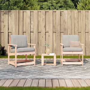 vidaXL 3 Piece Garden Lounge Set Solid Wood Douglas