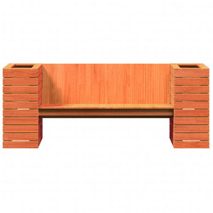 vidaXL Planter Bench Wax Brown 167.5x60x65 cm Solid Wood Pine