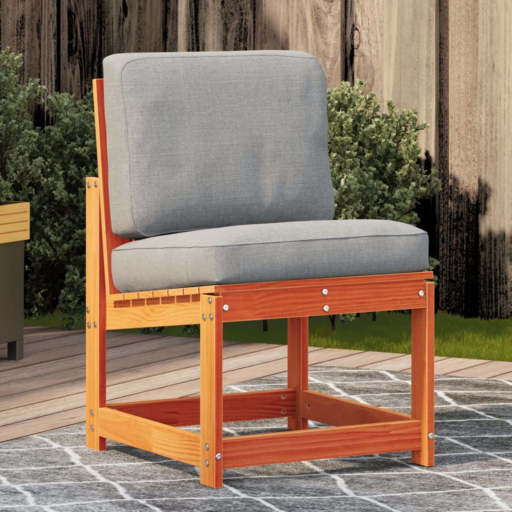 vidaXL Garden Chair Wax Brown 50.5x55x77 cm Solid Wood Pine