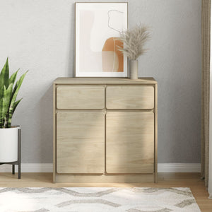 vidaXL Sideboard SAUDA Oak 80x43x75.5 cm Solid Wood Pine