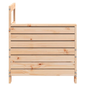 vidaXL Garden Armrest Sofa 69x62x70.5 cm Solid Wood Pine