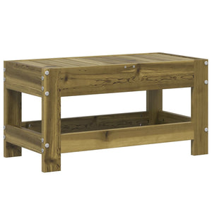 vidaXL Garden Footstool 62x30x32 cm Impregnated Wood Pine