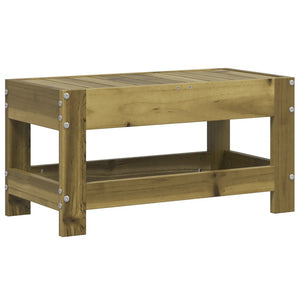 vidaXL Garden Footstool 62x30x32 cm Impregnated Wood Pine