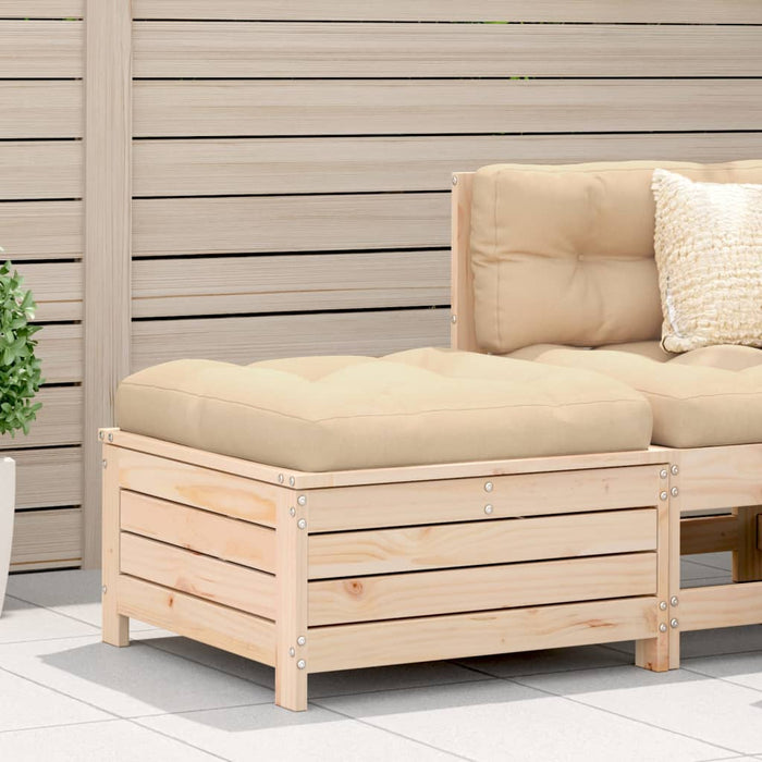 vidaXL Garden Footstool 62x63.5x32 cm Solid Wood Pine