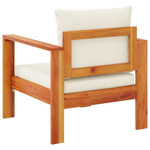 vidaXL Garden Chair with Cushions Solid Wood Acacia