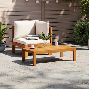 vidaXL 2 Piece Garden Sofa Set with Cushions Solid Wood Acacia