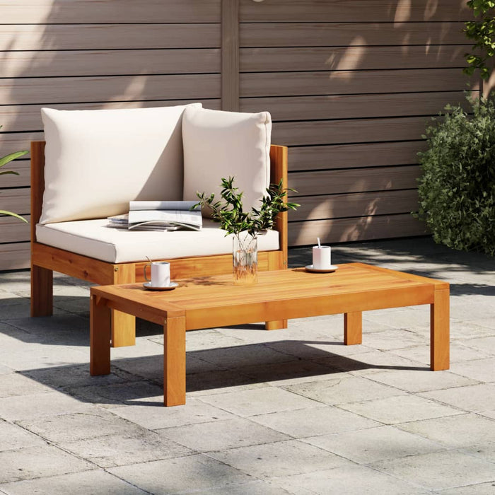 vidaXL 2 Piece Garden Sofa Set with Cushions Solid Wood Acacia