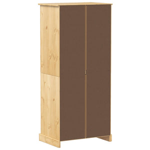 vidaXL Wardrobe Corona 76x50x170 cm Solid Wood Pine