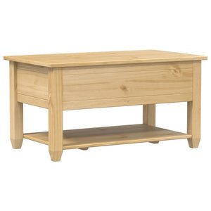 vidaXL Coffee Table with Drawers Corona 85x50x45 cm Solid Wood Pine