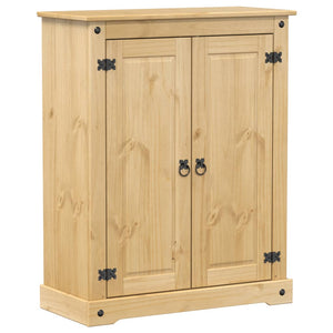 vidaXL Shoe Cabinet Corona 86x38.5x108 cm Solid Wood Pine
