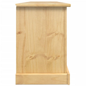 vidaXL Shoe Cabinet Corona 99x32x47 cm Solid Wood Pine