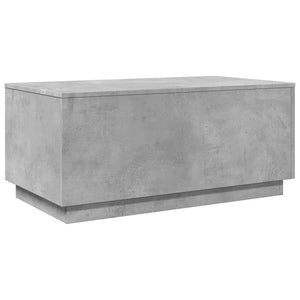 vidaXL Coffee Table with LED Lights Concrete Grey 90x50x40 cm