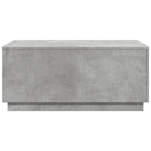 vidaXL Coffee Table with LED Lights Concrete Grey 90x50x40 cm