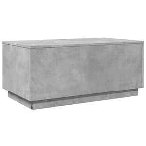 vidaXL Coffee Table with LED Lights Concrete Grey 90x50x40 cm