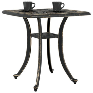 vidaXL Garden Table Bronze 53x53x53 cm Cast Aluminium