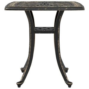 vidaXL Garden Table Bronze 53x53x53 cm Cast Aluminium