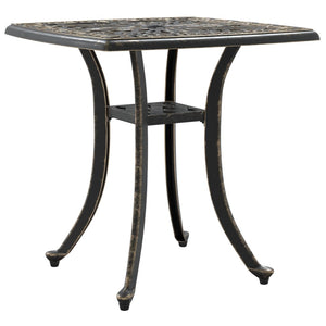 vidaXL Garden Table Bronze 53x53x53 cm Cast Aluminium