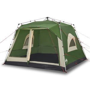 vidaXL Family Tent Cabin 7-Person Green Quick Release