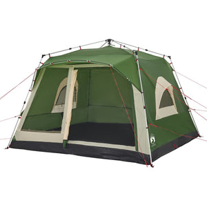 vidaXL Family Tent Cabin 7-Person Green Quick Release