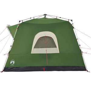 vidaXL Family Tent Cabin 7-Person Green Quick Release