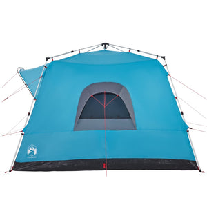 vidaXL Family Tent Cabin 7-Person Blue Quick Release