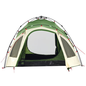 vidaXL Camping Tent Dome 3-Person Green Quick Release