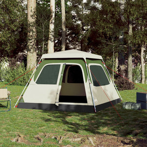 vidaXL Camping Tent Dome 4-Person Green Quick Release