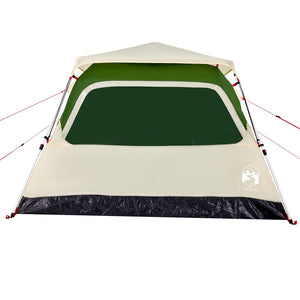 vidaXL Camping Tent Dome 4-Person Green Quick Release